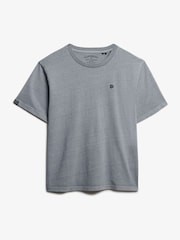 Superdry Navy Blue Essentials Relaxed 100% Cotton T-Shirt - Image 5 of 5