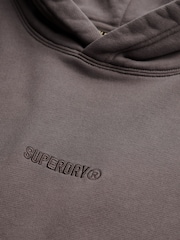 Superdry Grey Micro Logo Hoodie - Image 2 of 2