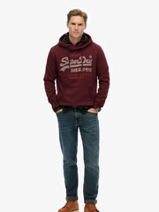 Superdry Red Vintage Logo Duo Classic Hoodie - Image 2 of 6