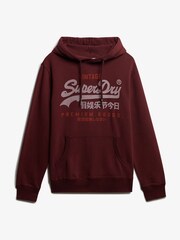 Superdry Red Vintage Logo Duo Classic Hoodie - Image 6 of 6