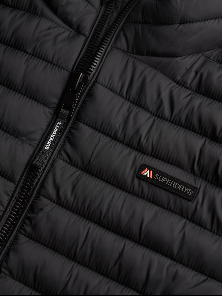Superdry Black Fuji Lite Padded Jacket - Image 2 of 2