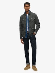 Superdry Black Estate 4 Pocket Jacket - Image 3 of 6