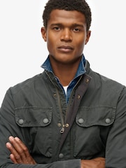 Superdry Black Estate 4 Pocket Jacket - Image 5 of 6