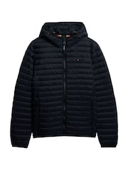 Superdry Blue Hooded Fuji Lite Jacket - Image 1 of 2