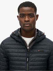 Superdry Blue Hooded Fuji Lite Jacket - Image 5 of 7