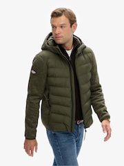 Chaqueta híbrida de punto Storm con capucha de Superdry - Imagen 5 de 7