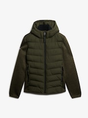 Chaqueta híbrida de punto Storm con capucha de Superdry - Imagen 6 de 7