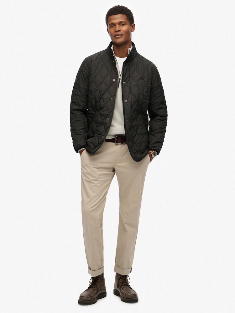 Superdry Black Quilted Estate Jacket - Image 2 of 8