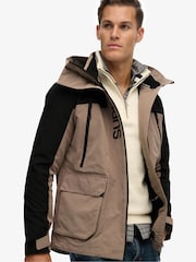 Superdry Grey Hooded Ultimate Embroidered Windbreaker - Image 4 of 6