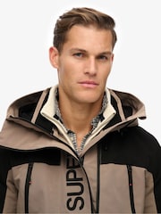Superdry Grey Hooded Ultimate Embroidered Windbreaker - Image 5 of 6