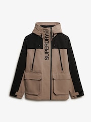 Superdry Grey Hooded Ultimate Embroidered Windbreaker - Image 6 of 6