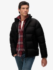 Superdry Black Non Hooded Tech Padded Jacket - Image 3 of 6