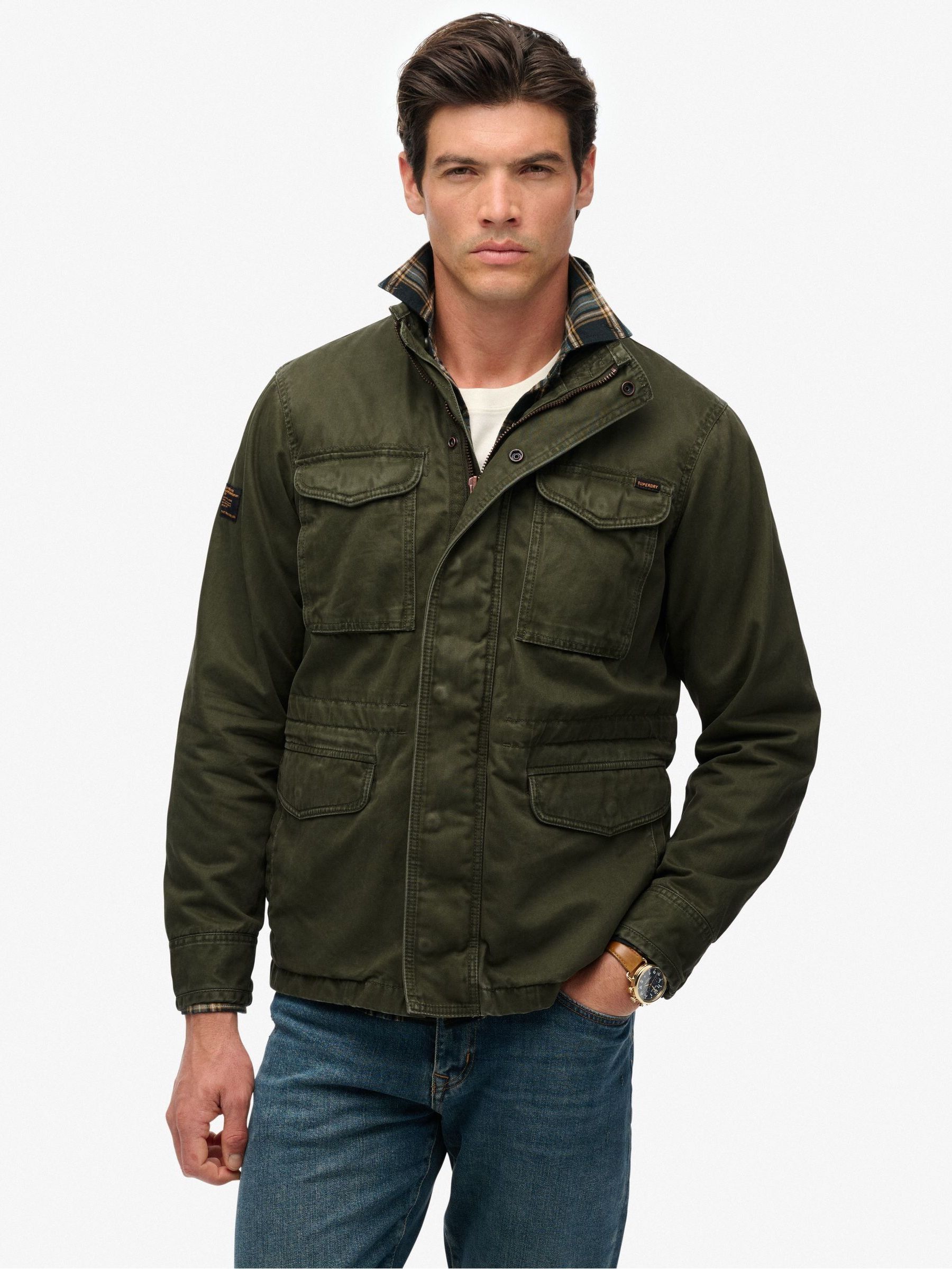 SUPERDRY INTERNATIONAL M65ジャケット Buy Superdry Green Cotton M65 Jacket from Next USA