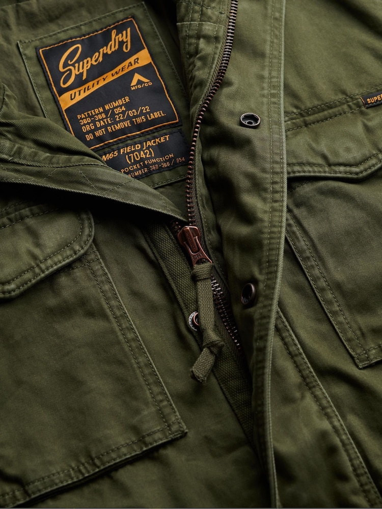 Superdry Green Cotton M65 Jacket - Image 7 of 7