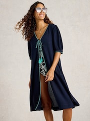 White Stuff Blue Maggie Beach Cover-Up - Image 1 of 6