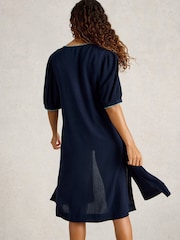 White Stuff Blue Maggie Beach Cover-Up - Image 2 of 6