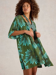 White Stuff Green Sloane Beach Cover-Up - Image 3 of 6