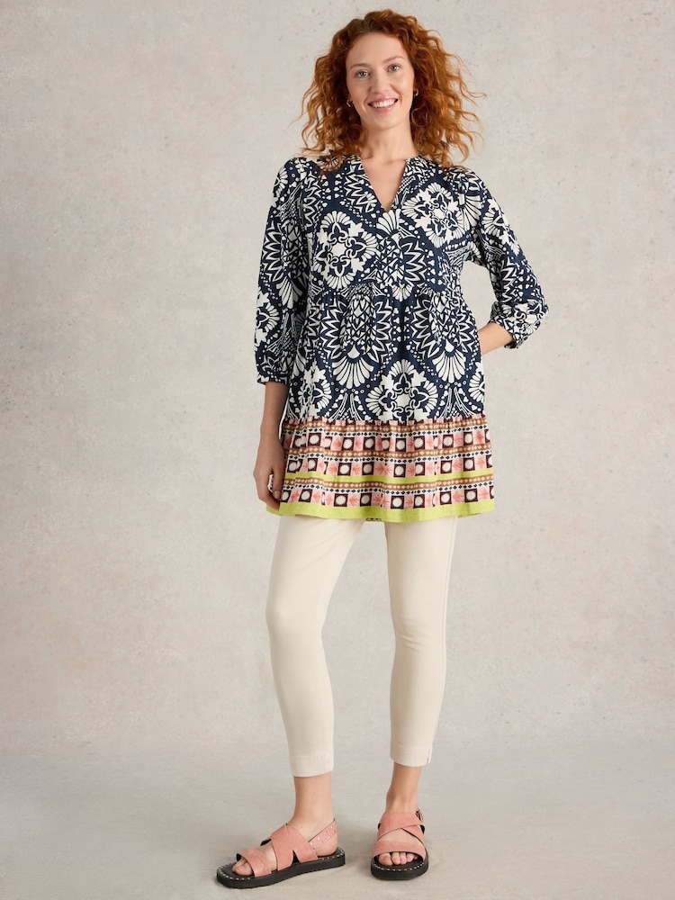White Stuff Natural Janey Crop Jeggings - Image 3 of 6