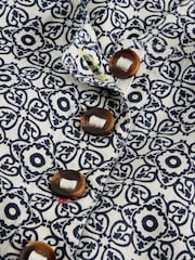 White Stuff Blue Viola Linen Dungarees - Image 6 of 6