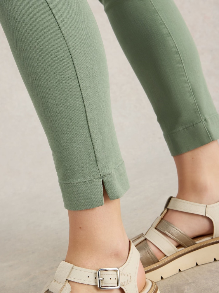 White Stuff Green Janey Crop Jeggings - Image 4 of 6