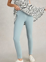 White Stuff Blue Janey Crop Jeggings - Image 1 of 7
