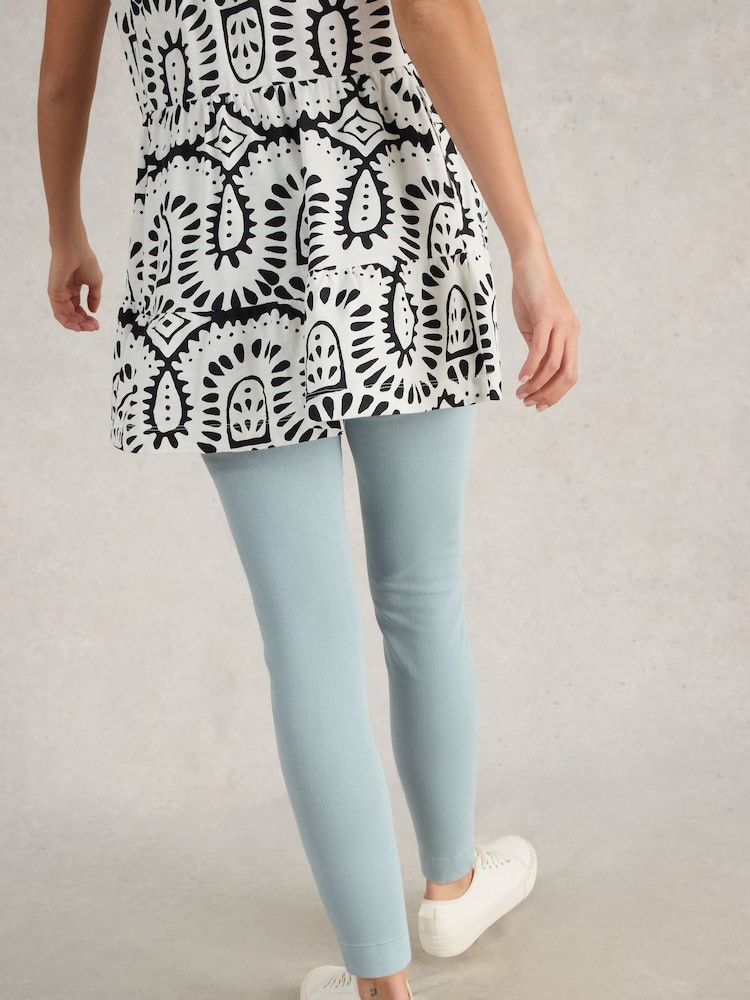 White Stuff Blue Janey Crop Jeggings - Image 2 of 7