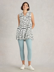 White Stuff Blue Janey Crop Jeggings - Image 3 of 7