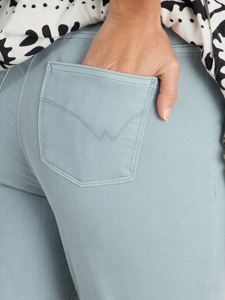White Stuff Blue Janey Crop Jeggings - Image 5 of 7