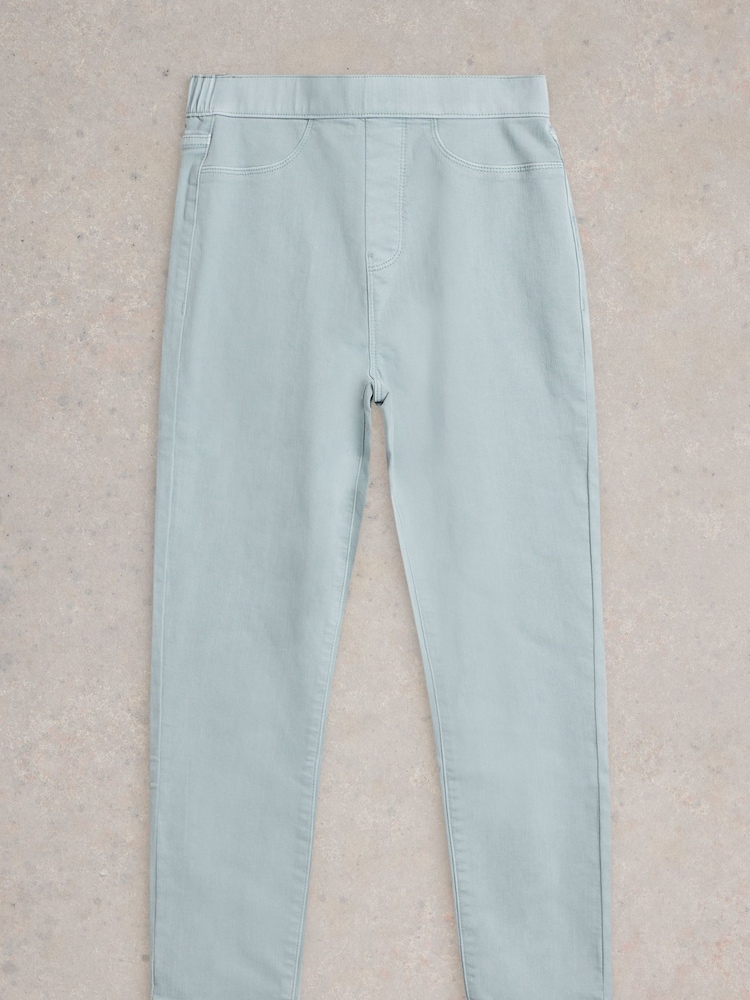White Stuff Blue Janey Crop Jeggings - Image 6 of 7