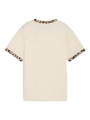 Puma Cream Essential Graphic Realxed T-Shirt - Image 5 of 5