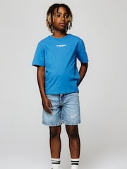Name It Blue Loose Fit Distressed Denim Shorts - Image 2 of 5