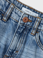 Name It Blue Loose Fit Distressed Denim Shorts - Image 5 of 5