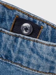Name It Blue Floral Embroidered Denim Shorts - Image 4 of 4