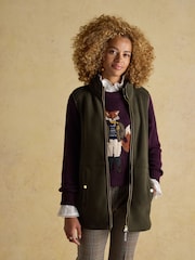 Joules Heritage Green Longline Fleece Gilet - Image 3 of 10