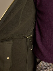Joules Heritage Green Longline Fleece Gilet - Image 5 of 10
