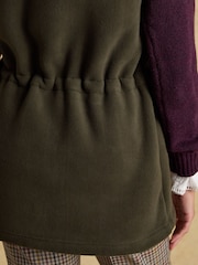 Joules Heritage Green Longline Fleece Gilet - Image 8 of 10