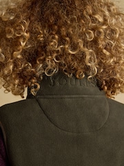 Joules Heritage Green Longline Fleece Gilet - Image 9 of 10