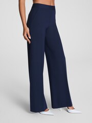 Spanx Blue SPANXsmooth™ PerfectFit Ponte Wide Leg Pants - Image 2 of 5