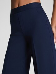 Spanx Blue SPANXsmooth™ PerfectFit Ponte Wide Leg Pants - Image 4 of 5