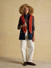 Joules Heritage Navy Longline Fleece Gilet - Image 4 of 10