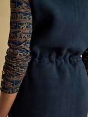 Joules Heritage Navy Longline Fleece Gilet - Image 9 of 10