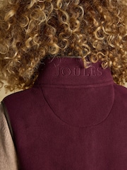 Joules Heritage Red Longline Fleece Gilet - Image 10 of 11