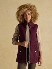 Joules Heritage Red Longline Fleece Gilet - Image 4 of 11