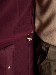 Joules Heritage Red Longline Fleece Gilet - Image 5 of 11