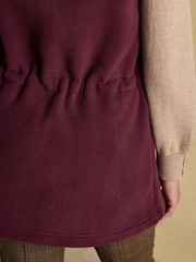 Joules Heritage Red Longline Fleece Gilet - Image 9 of 11