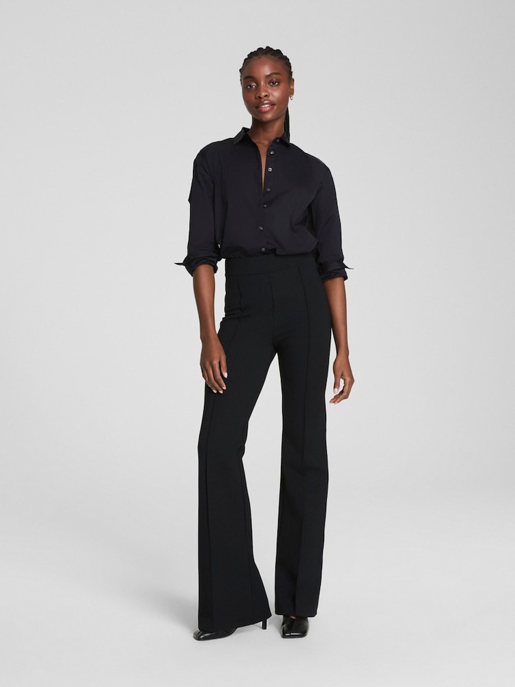 Spanx Black Smooth™ Perfectfit Ponte Flare Petite Pant - Image 1 of 5
