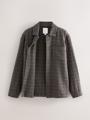 Brown Houndstooth Check Shacket - Image 8 of 9