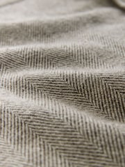 Grey Herringbone Shacket Overshirt - Image 2 of 3