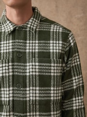 Green Check Twill Shacket - Image 5 of 9