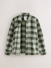 Green Check Twill Shacket - Image 6 of 9